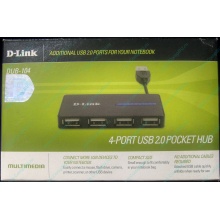 Карманный USB 2.0 концентратор D-Link DUB-104 в Пензе, USB хаб DLink DUB104 (Пенза)