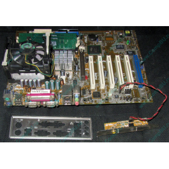 Материнская плата Asus P4PE (FireWire) с процессором Intel Pentium-4 2.4GHz s.478 и памятью 768Mb DDR1 Б/У (Пенза)