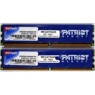 Память 1Gb (2x512Mb) DDR2 Patriot PSD251253381H pc4200 533MHz (Пенза)